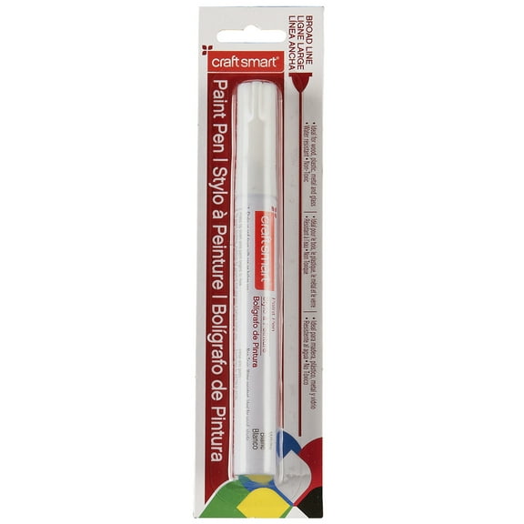 12 Pack: White Broad Line Paint Pen by Craft Smart