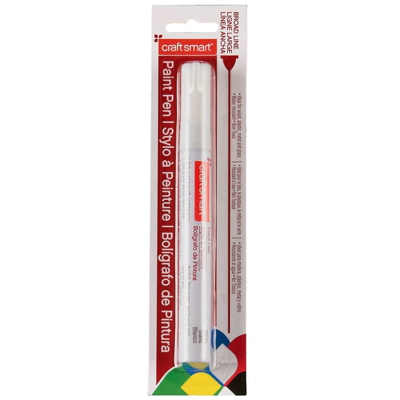 12 Pack: White Broad Line Paint Pen by Craft Smart
