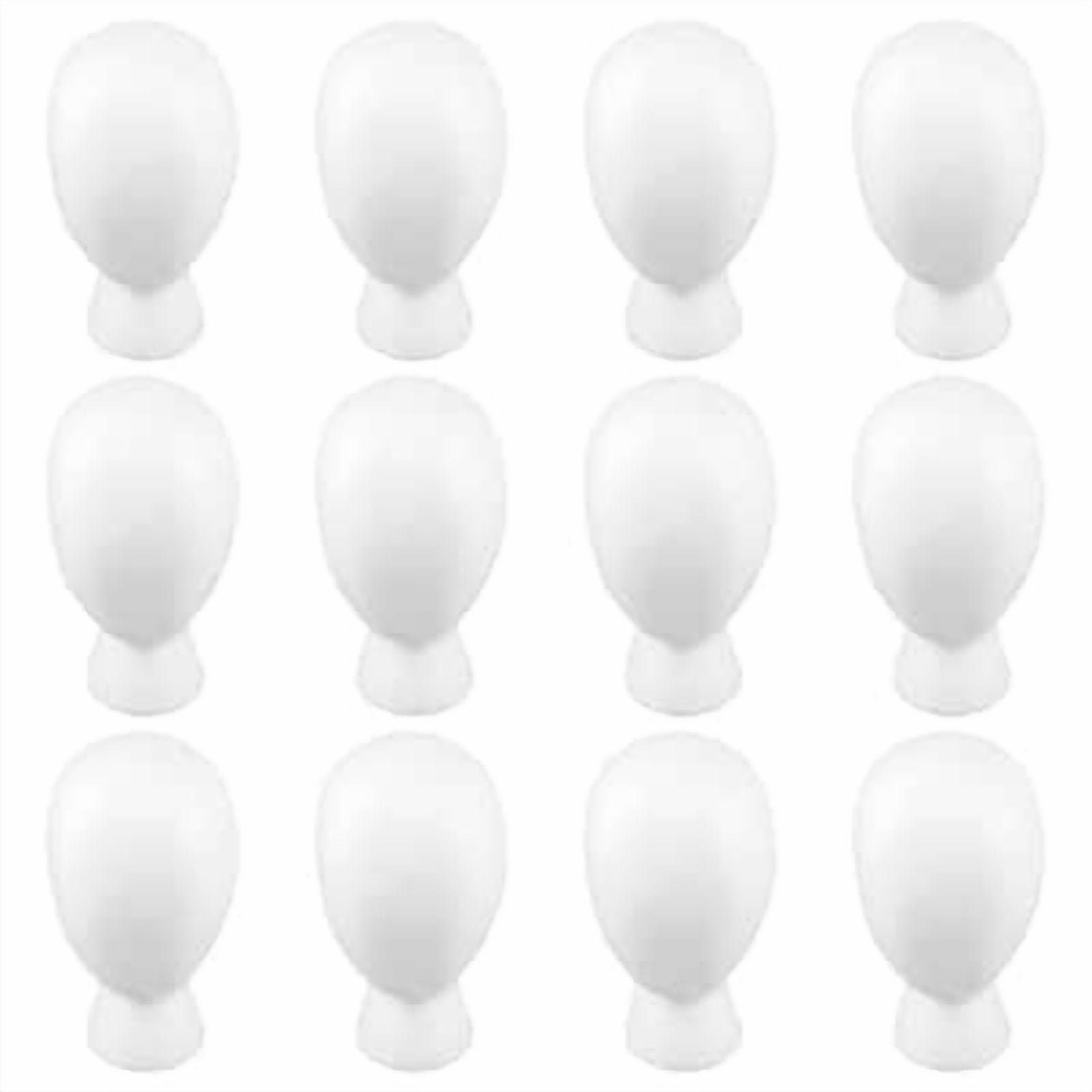 FloraCraft SmoothFōM White Foam Faceless Head, 12 Pack
