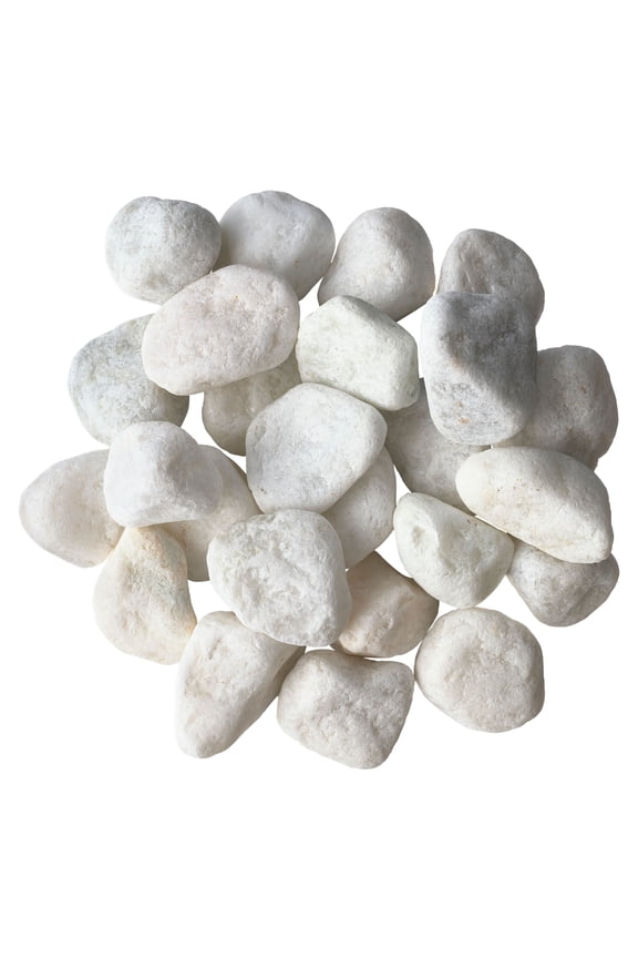 12 Pack: White Marble Rocks by Ashlandâ„¢