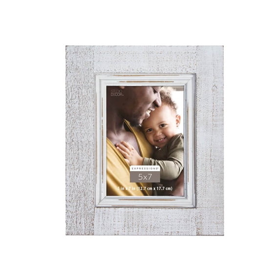 Studio Decor Whitewashed 5" x 7" Frame, Expressions, 12 Pack