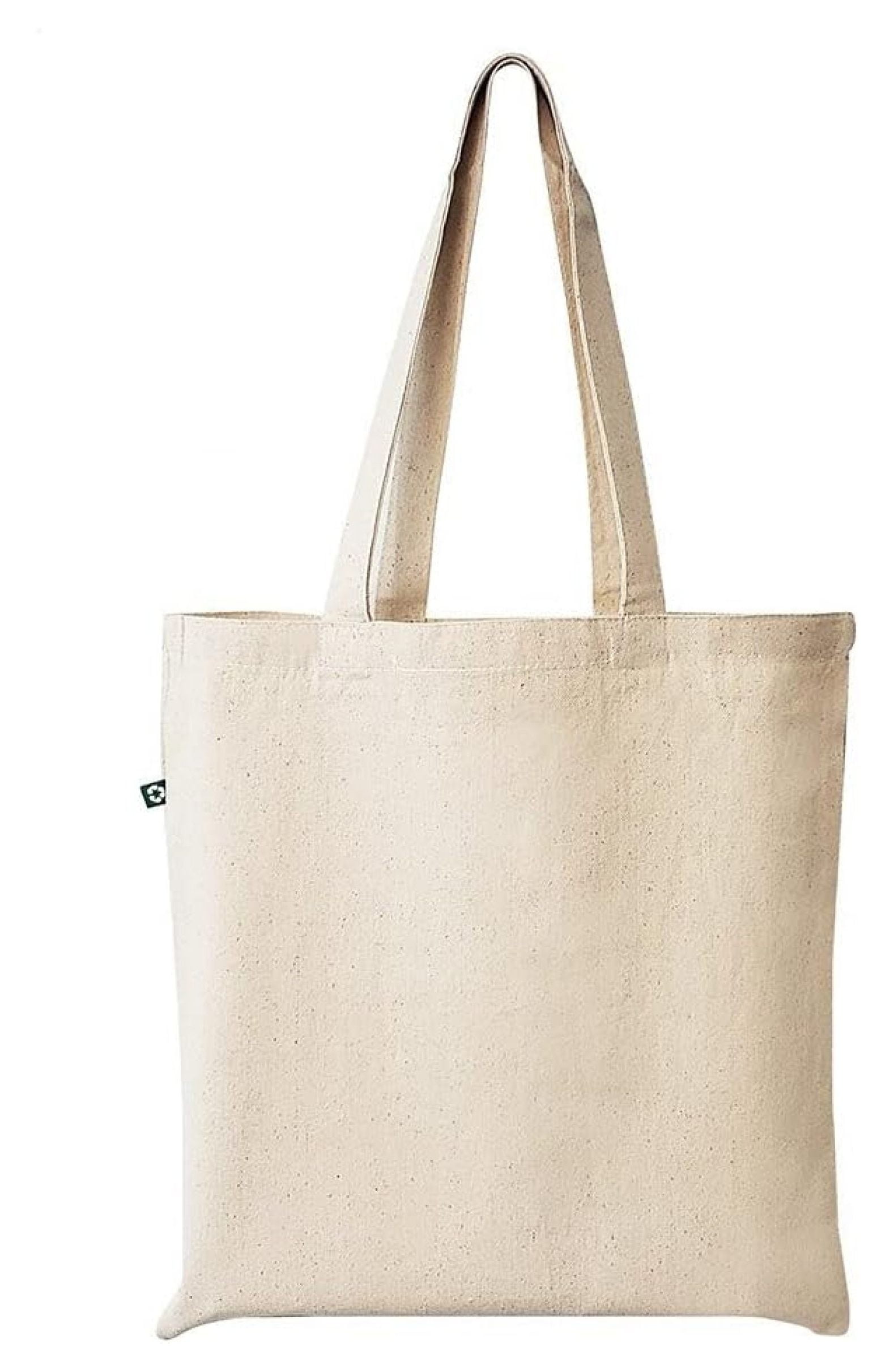 12 Pack Wholesale Recycled Canvas Tote Bags in Bulk 15x16 Heavy Duty