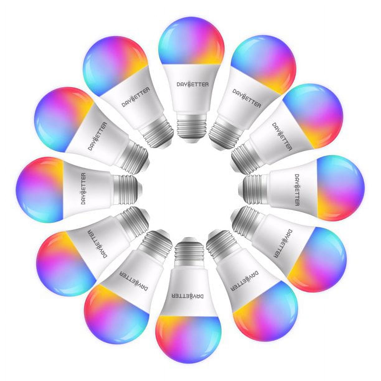 Merkury Innovations Indoor A19 Smart Light Bulb, 60W Dimmable White LED