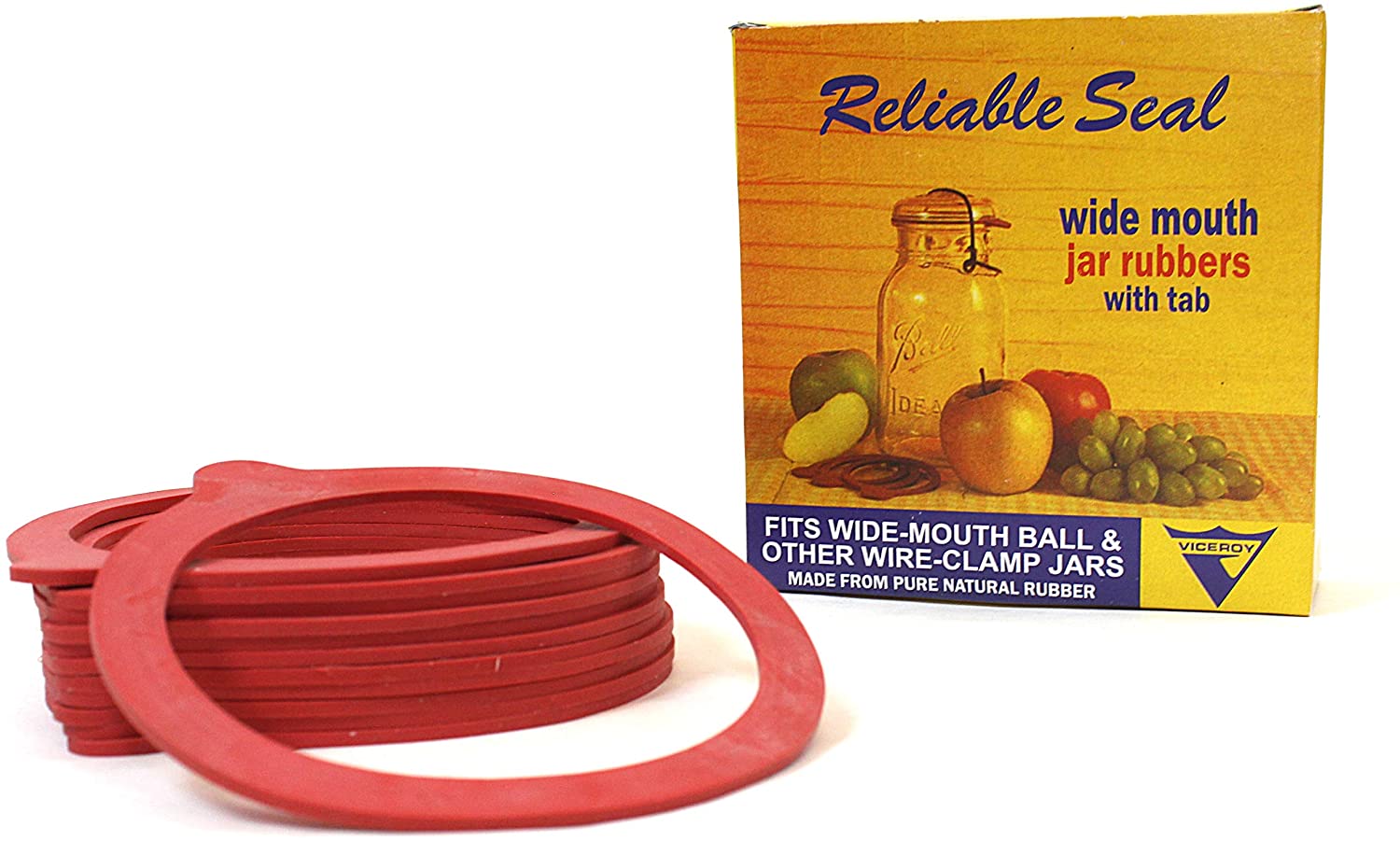 12Pack Wide Mouth Canning Jar Rubber Rings Replacement Seals for