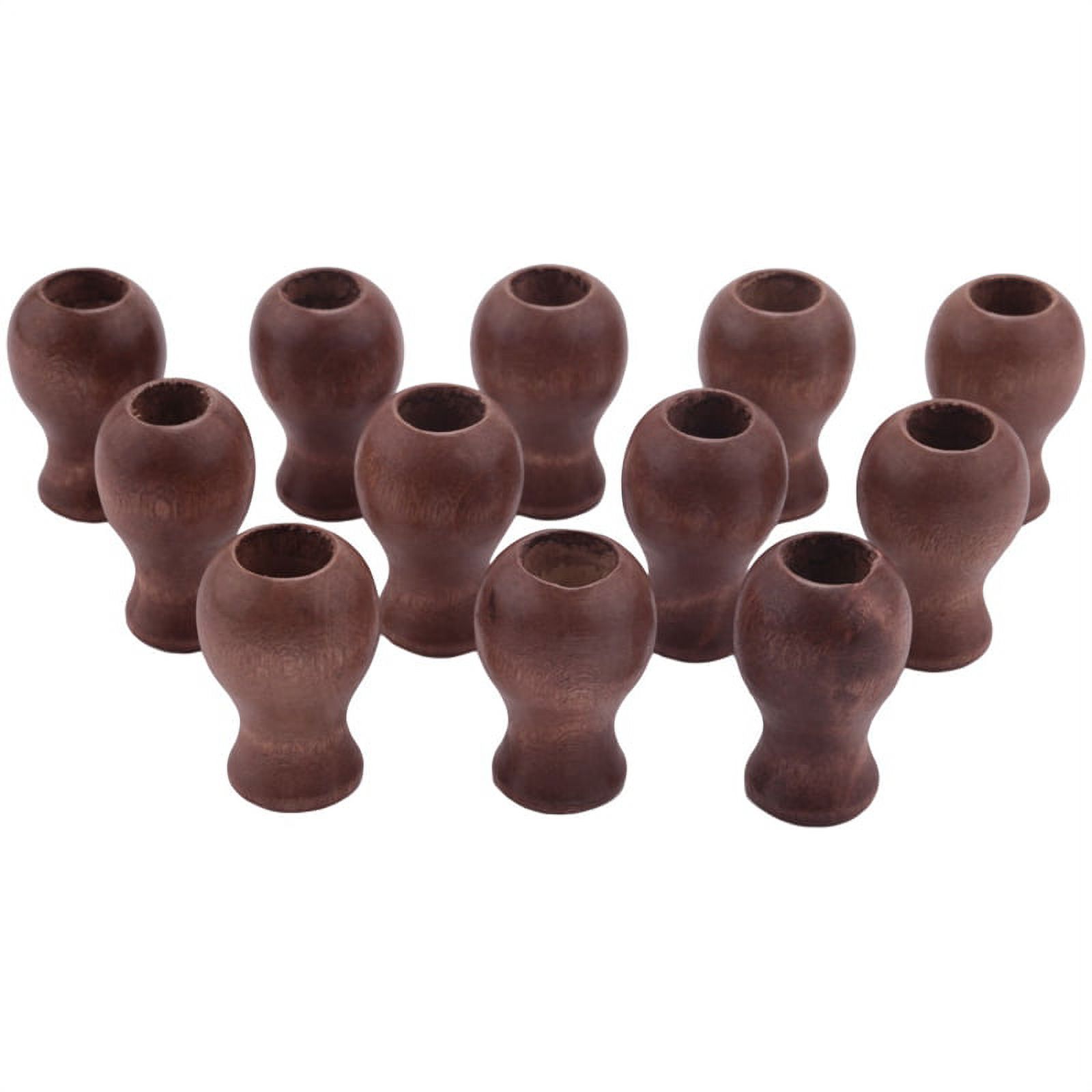 12 Pack Window Blind Wood Cord Knobs Wooden Hanging Ball Blind Small
