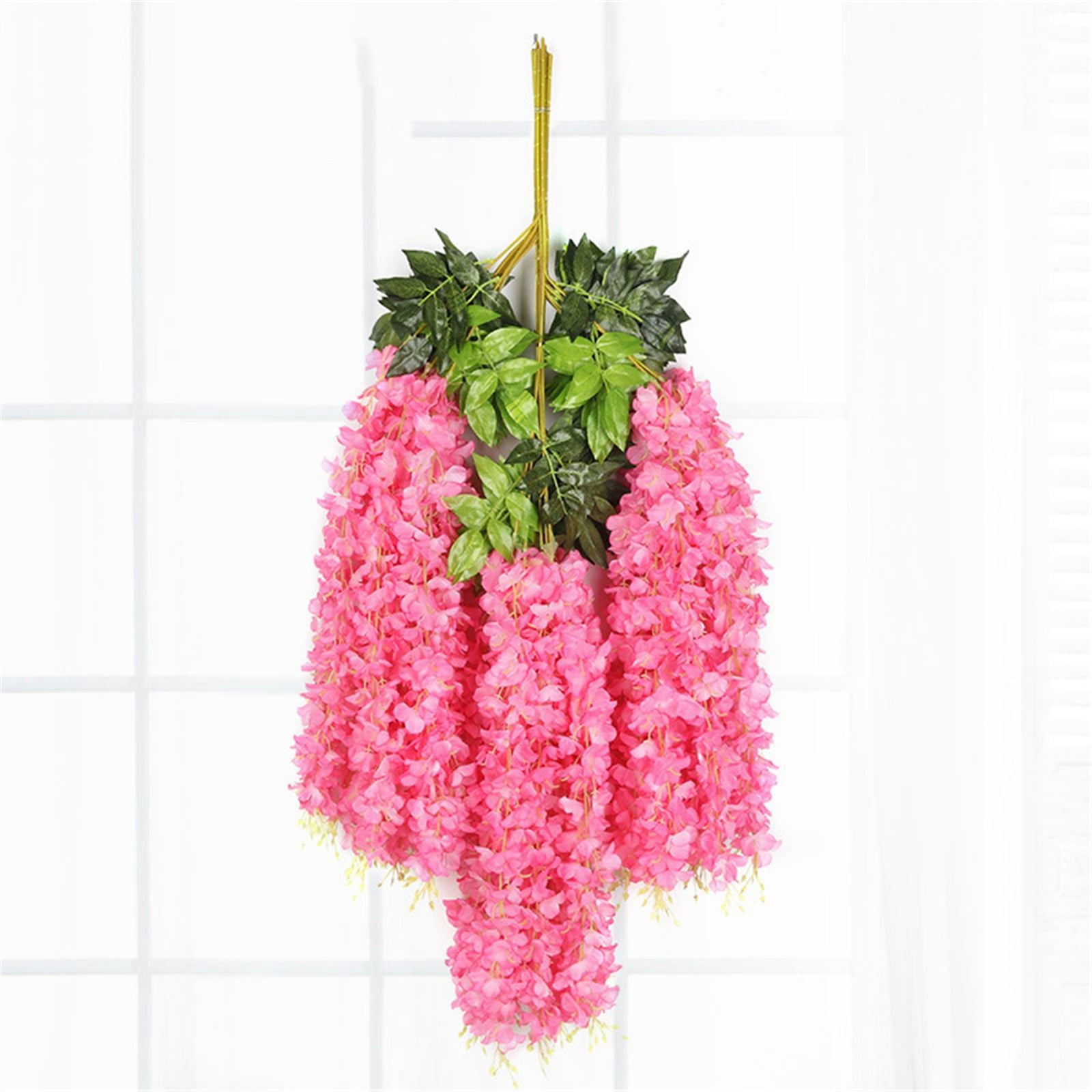 12 Pack Wisteria Hanging Flowers Fake Flower Garland Artificial ...