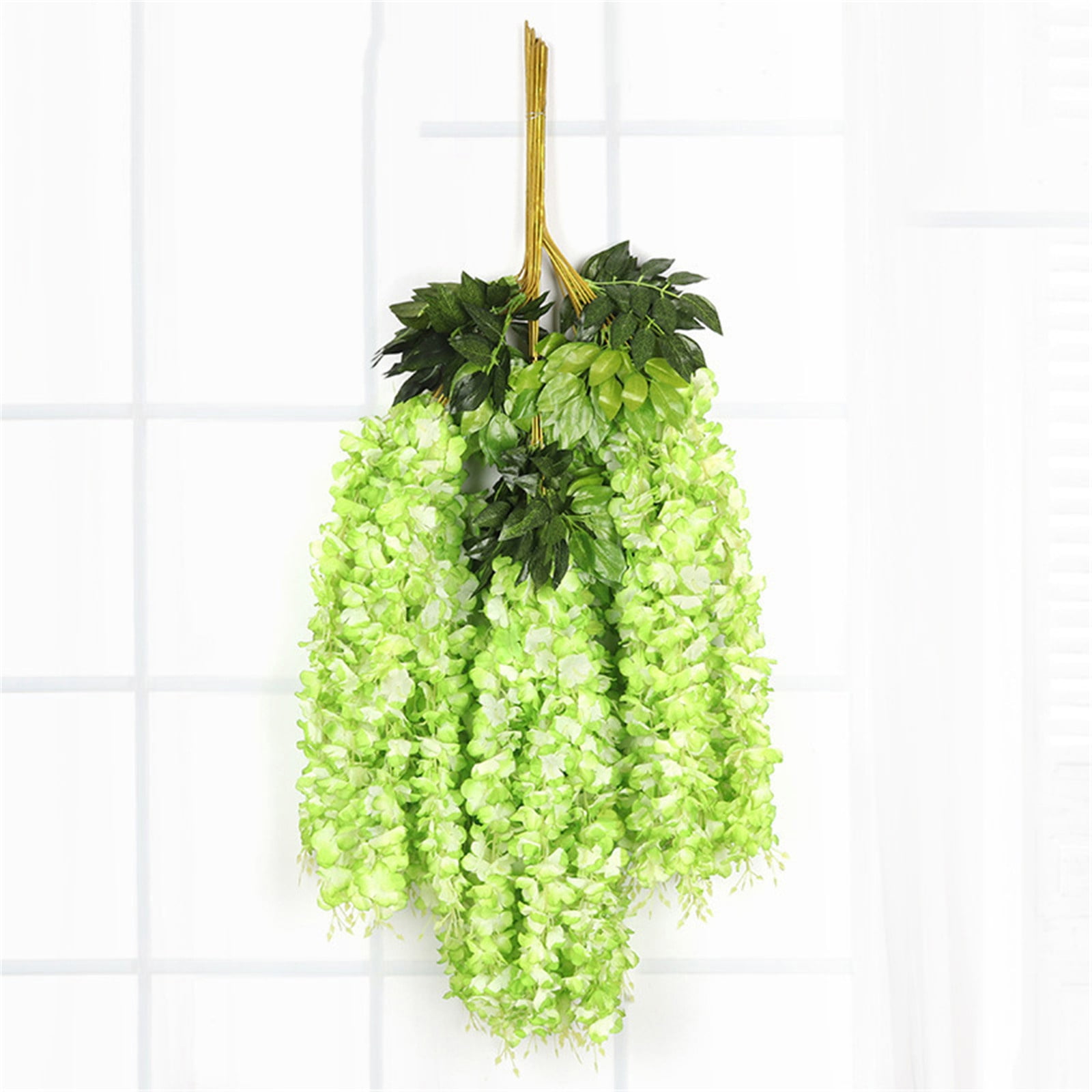 12 Pack Wisteria Hanging Flowers Fake Flower Garland Artificial ...
