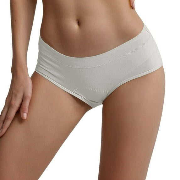 12 Pack Women'S Underwear Period Leak Proof Menstruation Easy Clean Ladies Panties,Grey,XL