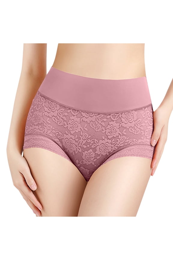 12 Pack Womens Underwear High Waist Lace Body Fitting Comfortable Large Ladies Underpants