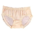 thumbnail image 1 of 12 Pack Womens Underwear Mesh Breathable Flower Briefs Panties Beige XL, 1 of 3