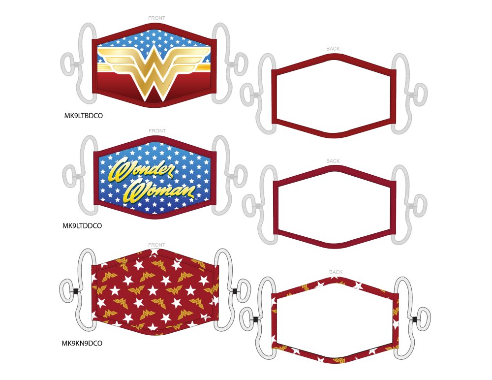 12 Pack Wonder Woman Reusable Cloth Face Mask