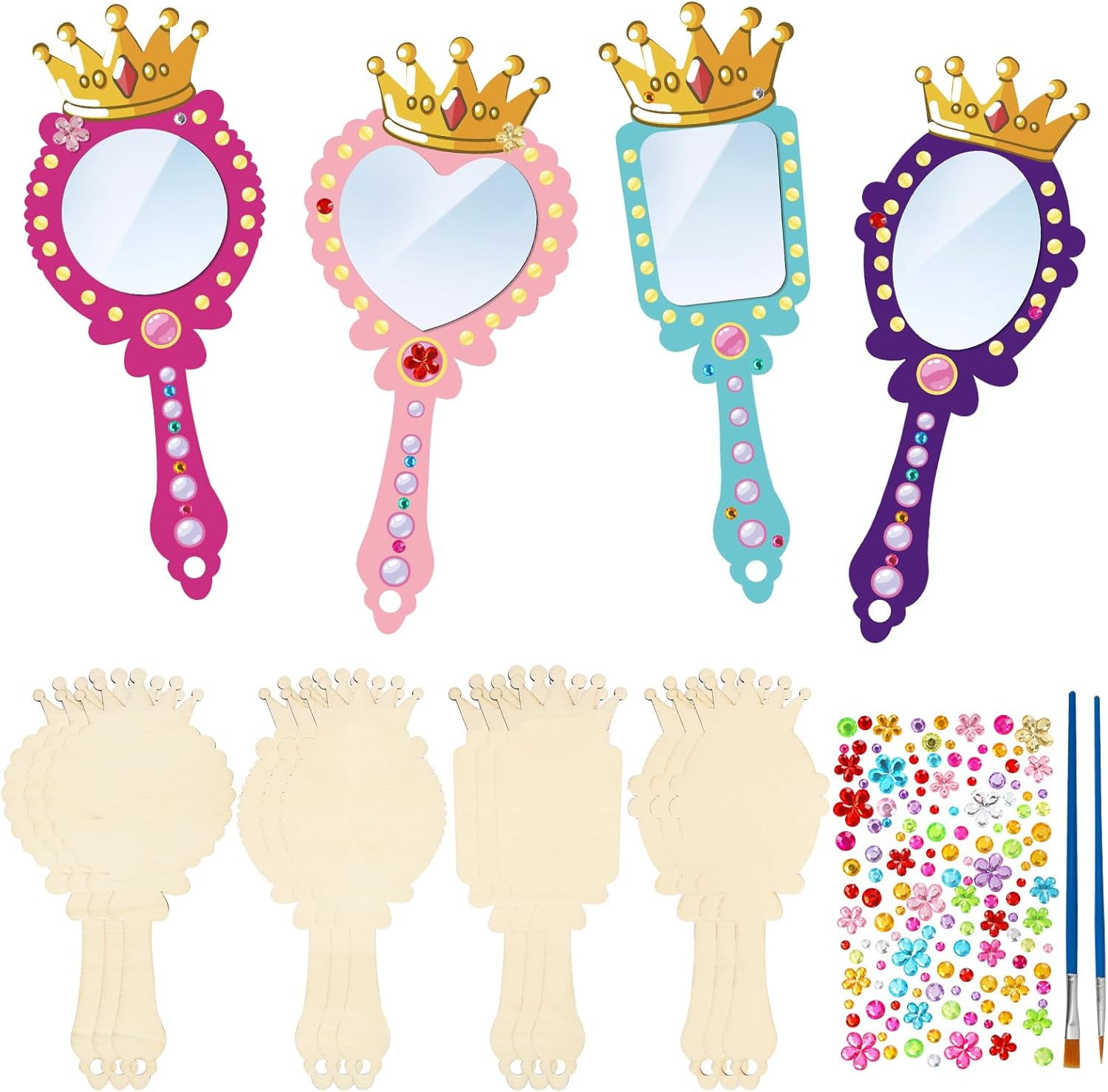 Wooden craft mirrors discount