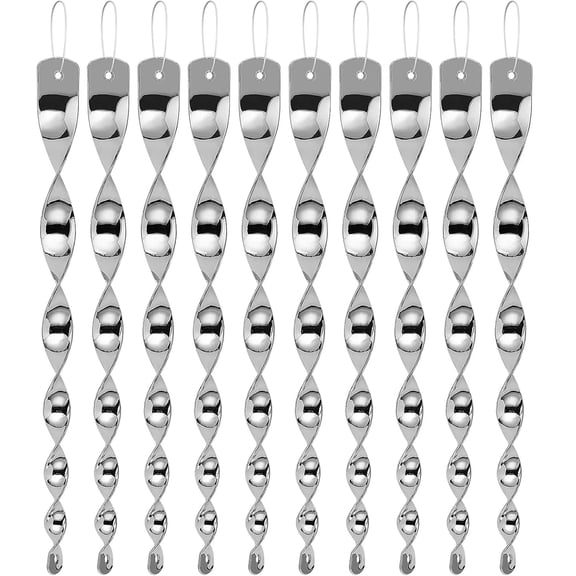 10-Pack Woodpecker Deterrent Rods  Outdoor Reflective Bird Scare Devices for House & Garden  Hanging Christmas Decorative Reflector Strips (10PCS)