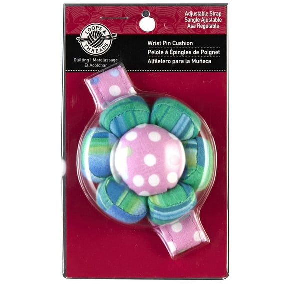 Loops & Threads Wrist Pin Cushion, 12 Pack