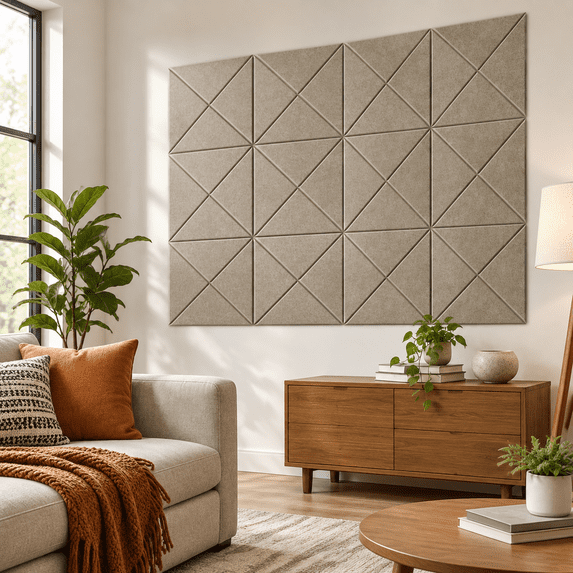 12 Pack X-lined Acoustic Panels With Self-adhesive 12