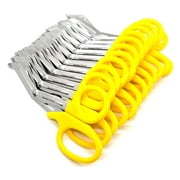 12/Pack Yellow Handle Trauma Shears 7.25" Stainless Steel Scissors for Paramedics, EMT, Nurses, Firefighters + More