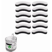 12-Pack cat Water Fountain Filters, Compatible with NPET WF050 & WF100 1.5L cat Water Fountain, Arc-Shaped Washable Transparent Pet Fountain.