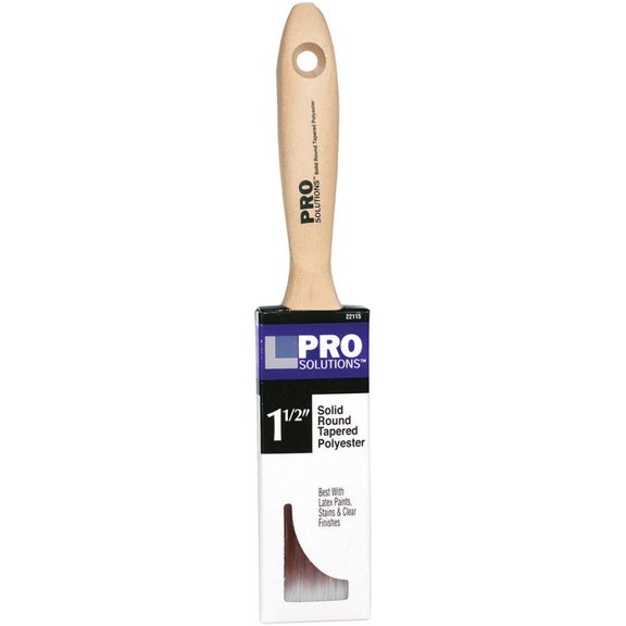 12-Pack of 1-1/2” Pro Solutions 22115 SRT Polyester Paint Brush, Beavertail Handle