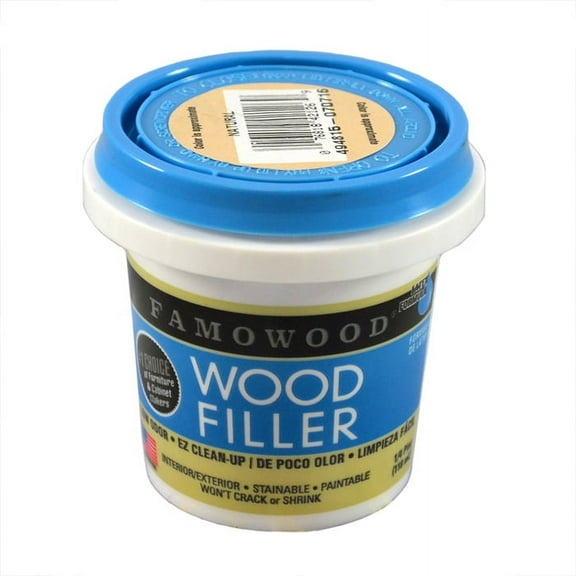 12-Pack of 1/4 pt Eclectic 40042126 Natural Famowood Water-Based Latex Wood Filler