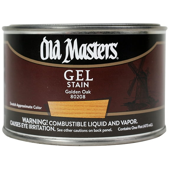 12-Pack of 1 pt Old Masters 80208 Old Masters Golden Oak Oil-Based Gel Stain