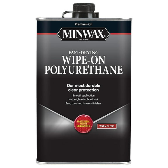 12-Pack of 1 qt Minwax 60900 Clear Wipe-On Oil-Based Polyurethane Finish, Warm Gloss