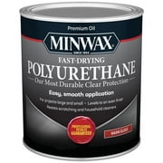 12-Pack of 1 qt Minwax 63000 Clear Fast-Drying Oil-Based Polyurethane, Gloss