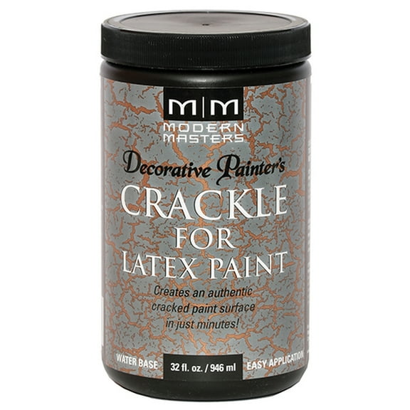 12-Pack of 1 qt Modern Masters DP601 Decorative Painters Black Water-Based Crackle