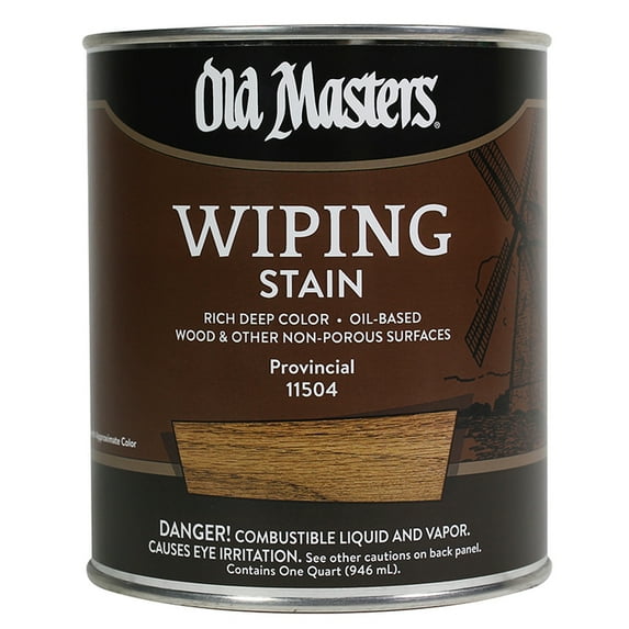 12-Pack of 1 qt Old Masters 11504 Old Masters Provincial Oil-Based Wiping Stain