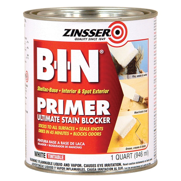 12-Pack of 1 qt Zinsser 00904 B-I-N White Shellac-Base Interior/Exterior Primer