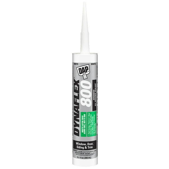 12-Pack of 10.1 oz Dap 80800 White Dynaflex 800 Window, Door & Siding Exterior Elastomeric Sealant