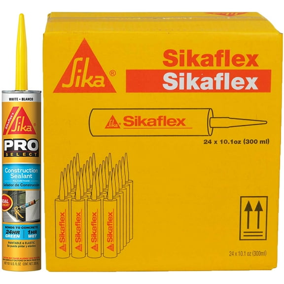 12‐Pack of 10.1 oz Sika 515309 White Sikaflex All Purpose Construction Sealant