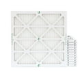 thumbnail image 1 of 12 Pack of 14x14x1 MERV 10 Pleated Air Filters by Glasfloss. Actual Size: 13-1/2 x 13-1/2 x 7/8, 1 of 8