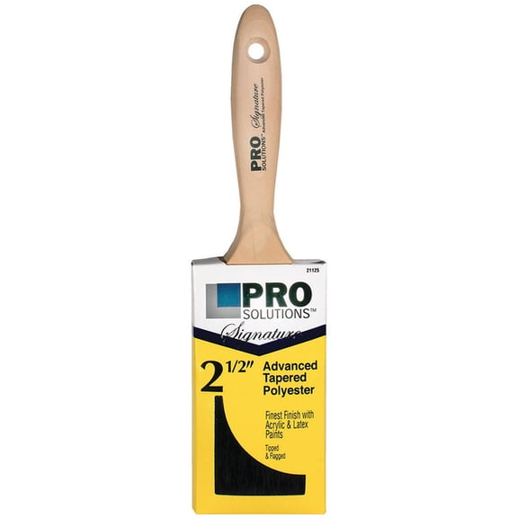12-Pack of 2-1/2” Pro Solutions 21125 Signature, ATP Paint Brush, Beavertail Handle