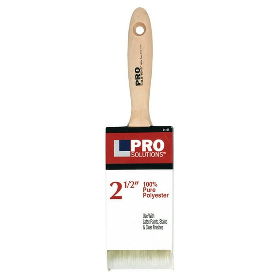 12-Pack of 2-1/2” Pro Solutions 24125 Polyester Paint Brush, Beavertail Handle