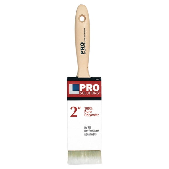 12-Pack of 2” Pro Solutions 24120 Polyester Paint Brush, Beavertail Handle