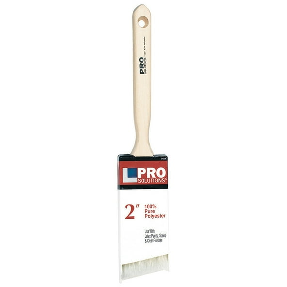 12-Pack of 2” Pro Solutions 24220 Polyester Paint Brush Angle Sash, Standard Handle