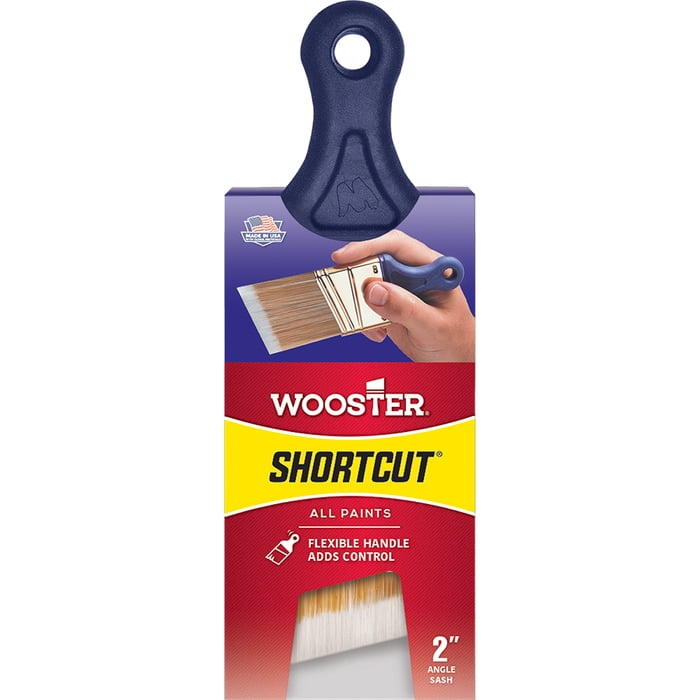 12-Pack of 2” Wooster Brush Company Q3211 Shortcut Synthetic Angle Sash Paint Brush