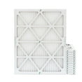 thumbnail image 1 of 12 Pack of 20x24x1 MERV 13 Pleated Air Filters by Glasfloss. Actual Size: 19-3/8 x 23-3/8 x 7/8, 1 of 7
