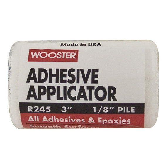 12 Pack of 3″ x 1/8″ Nap Wooster R245 Wooster Adhesive Applicator Roller Cover