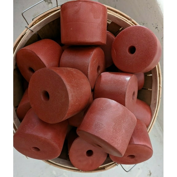 12 Pack of 4.5" x 3.5" Dark Red Crab Trap Floats / Buoys