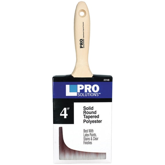 12-Pack of 4” Pro Solutions 22140 SRT Polyester Paint Brush, Beavertail Handle