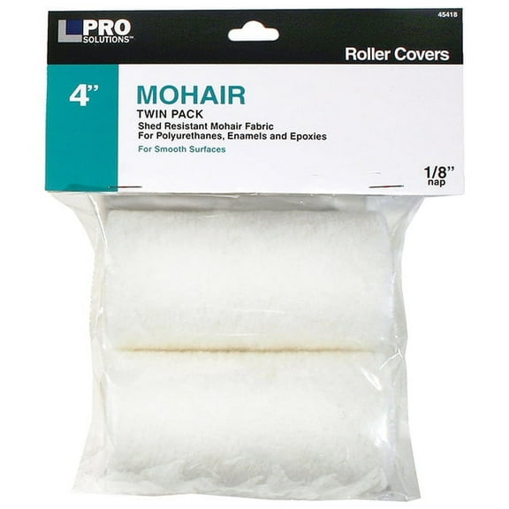 12 Pack of 4″ x 1/8″ Nap Pro Solutions 45418 Mohair Roller Cover, 2-Pack