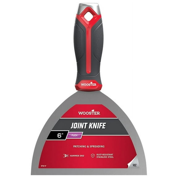 12-Pack of 6” Wooster 8752 Flexible Joint Knife, Stainless Steel