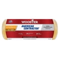 thumbnail image 1 of 12 Pack of 9″ x 1-1/4″ Nap Wooster R565 White American Contractor High Capacity Roller Cover, 1 of 1