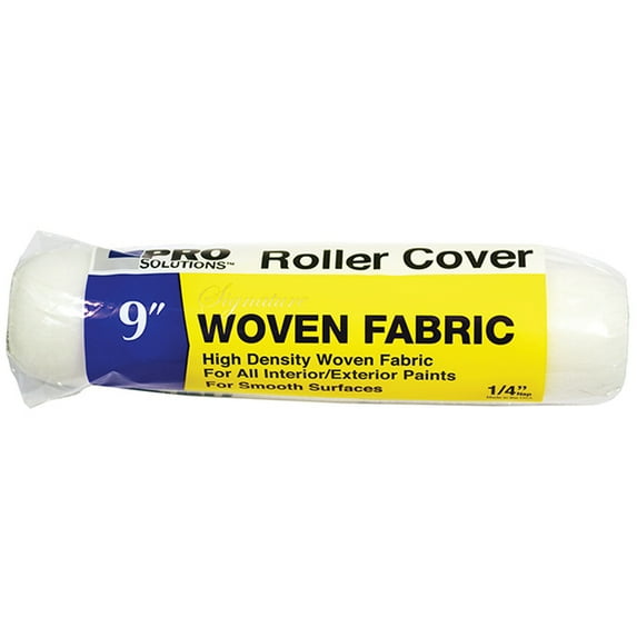 12 Pack of 9″ x 1/4″ Nap Pro Solutions 31025 Signature, White Woven Roller Cover