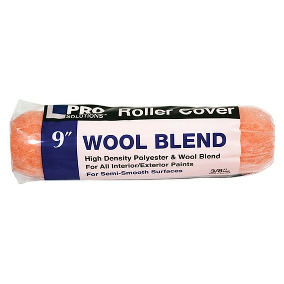 12 Pack of 9″ x 3/8″ Nap Pro Solutions 32038 Wool/Poly Blend Roller Cover