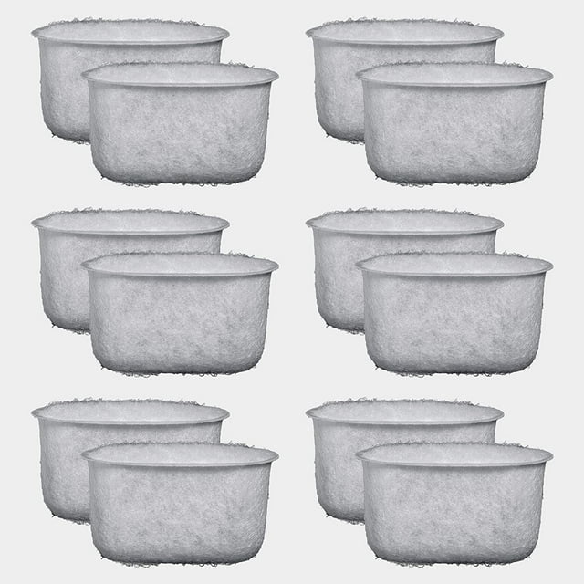 12 Pack of Braun Coffee maker Replacement Charcoal Water Filter for Braun Coffee Maker BRSC004