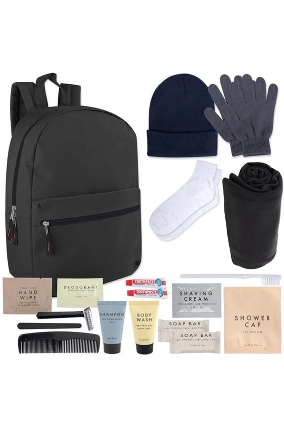 12 pack Trail maker 20 Piece Homless Hygiene Care Package Supplies Kits for Winter