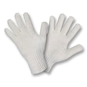12-Pack of Cordova 3480M Heavy Weight Work Gloves, Natural, Poly/Cotton Machine Knit, Medium