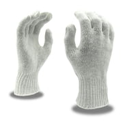 12-Pack of Cordova 3520L Standard Weight Work Gloves, Bleached, Poly/Cotton Machine Knit, Large